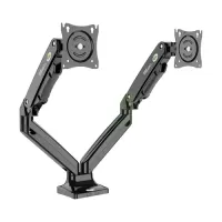 

                                    Kaloc DS110-2 17-33 Inch Dual Monitor Arm Gas-Strut Flexi Desk Mount Stand